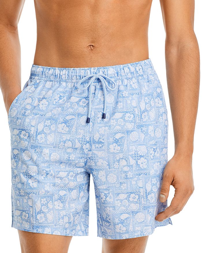 Peter Millar Men's 7-Inch Nautical Ropes Swim Trunks - Bluebird