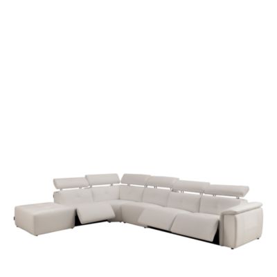 Nuvola 6-Piece Power Reclining Leather Sectional