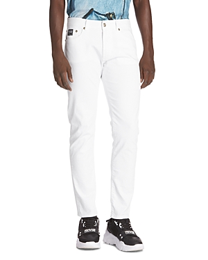 Shop Versace Jeans Couture Drill Narrow Fit Jeans In White