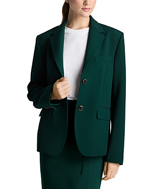 St John Stretch Cady Jacket In Spruce