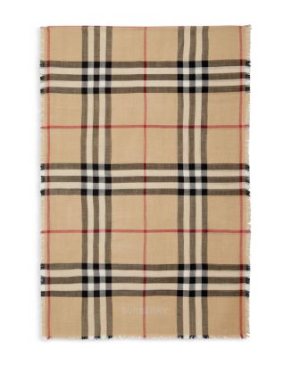 Burberry Reversible Check Wool Silk Scarf | Bloomingdale's