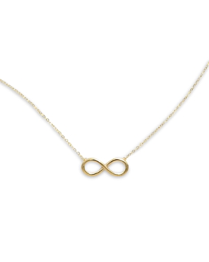 Bloomingdale's Infinity Pendant Necklace in 14K Yellow Gold, 18