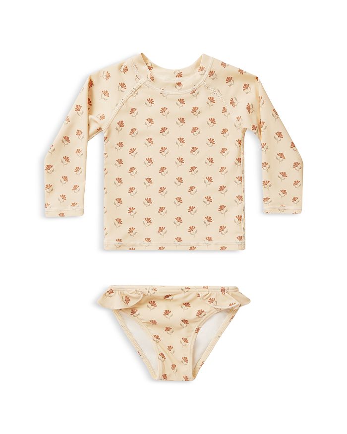Rylee + Cru Cropped Rash Guard Set in Bloom