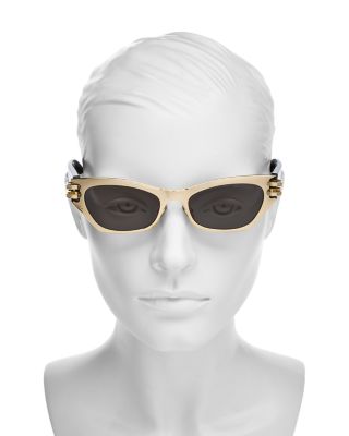 CDior B3U Mirrored Butterfly Sunglasses, 53mm