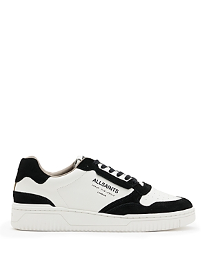 Allsaints Regan Low Top Sneaker In White/black