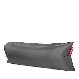 Shop Fatboy Lamzac Inflatable Lounger In Steel Gray