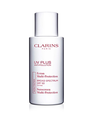 Shop Clarins Uv Plus Anti Pollution Antioxidant Face Sunscreen Spf 50 1.7 Oz.