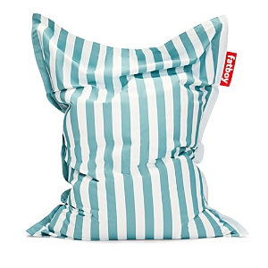 Shop Fatboy Original Slim Outdoor Bean Bag Chair In Stripe Azur
