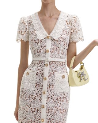 オールインワン・サロペット Self-Portrait Floral Embellished Long ette Dress With Embellished Cape Maxi Dress – self-portrait-US