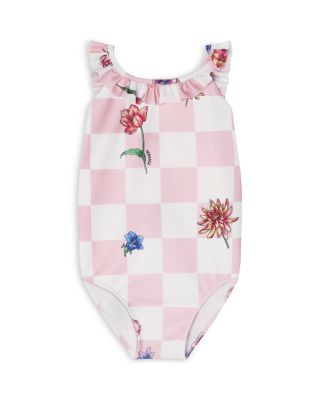 Versace - Girls' Blossom Ruffled One Piece Swimsuit - Baby