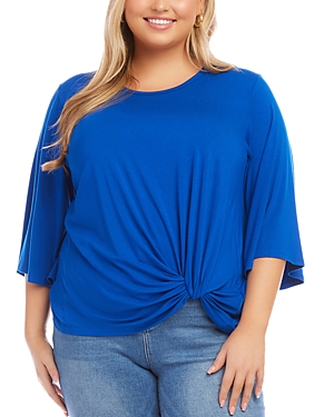Plus Flare Sleeve Pick Up Top