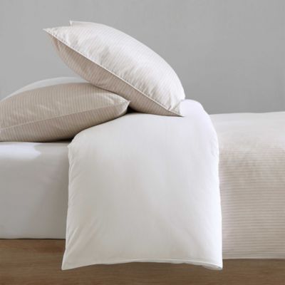 Ikat Pinstripe Cotton Percale 3 Piece Comforter Set, King