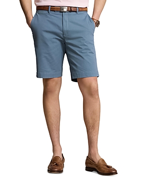 Shop Polo Ralph Lauren Stretch Classic Fit 9 Inch Cotton Chino Shorts In Blue
