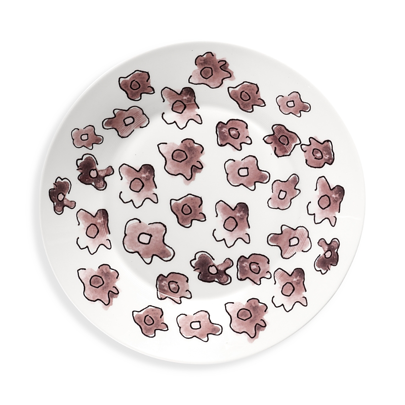 Serax Marni Dark Viola Large Low Serving Plate In Multi