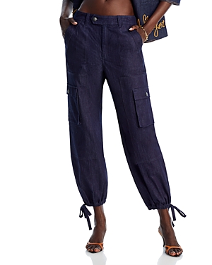 CINQ À SEPT CINQ A SEPT ZOLA TIE HEM CARGO PANTS