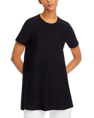 Eileen Fisher Crewneck Short Sleeve Tunic Top
