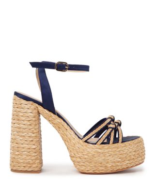 PALOMA BARCELÓ - Women's Melha Knotted Strap Espadrille High Heel Platform Sandals