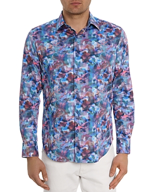 Shop Robert Graham Outer Banks Printed Long Sleeve Button Front Shirt In Multi