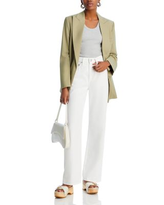 Featherweight Logan High Rise Jeans in Optic White