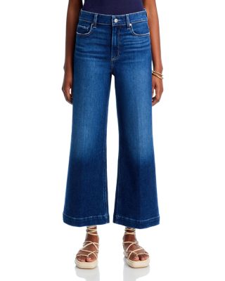 Anessa High Rise Ankle Wide Leg Jeans in Foreign Film