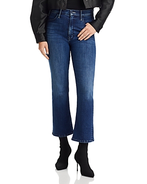 Shop Mother The Lil' Hustler Petites High Rise Cropped Straight Jeans In Heirloom