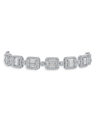 Kenneth Jay Lane - Baguette & Pav&eacute; Deco Bracelet