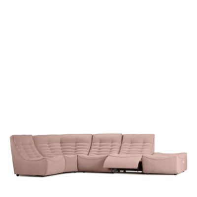 Trattino 5-Piece Power Reclining Fabric Sectional