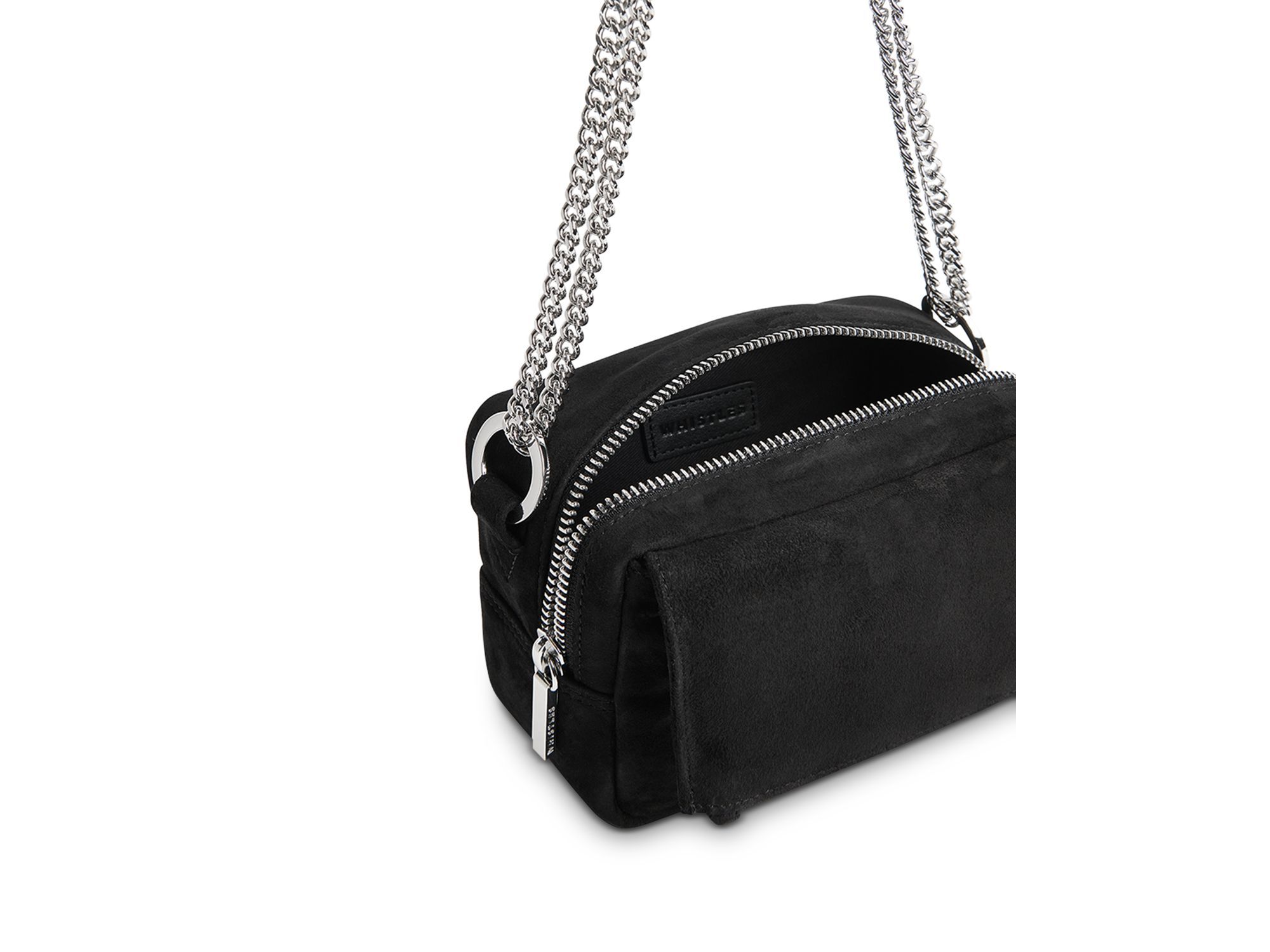 Bibi Suede Mini Bag Zip Crossbody — Image 3