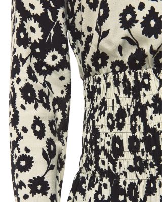 Riley Floral Shirred Dress