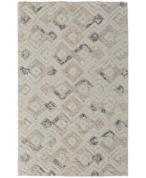 Shop Feizy Anica Anc8004f Area Rug, 5' X 8' In Ivory/grey