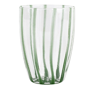 Shop Vietri Nuovo Stripe Tall Tumbler In Green