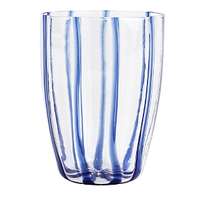 Shop Vietri Nuovo Stripe Tall Tumbler In Blue