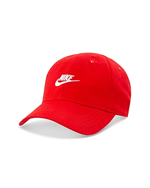 Shop Nike Boys' Futura Logo Curved Brim Cap - Little Kid In University Red