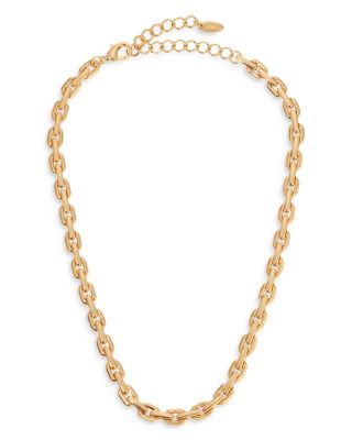 Solid Chain Necklace, 15-18"