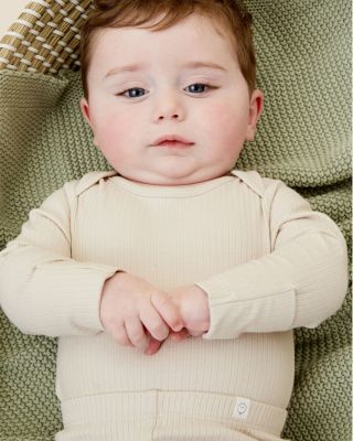 Unisex Ribbed Long Sleeve Bodysuit - Baby