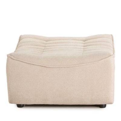 Trattino Fabric Ottoman