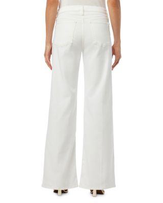 The Lou Lou Mid Rise Wide Leg Jeans in White