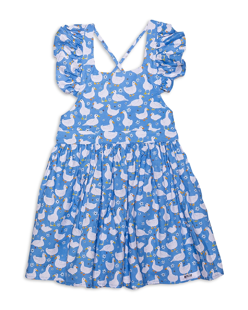 Worthy Threads Girls' Ruffle Sleeve Dress - Little Kid, Big Kid