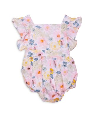 Worthy Threads Girls' Blooming Bubble Romper - Baby