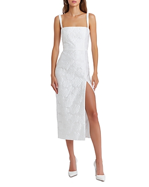 Shop Amanda Uprichard Monica Jacquard Dress In White