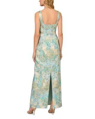 Printed Jacquard Gown 