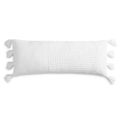 Braided Pom Pom Lumbar Pillow