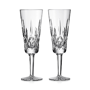 Shop Waterford Lismore Champagne Flute, Set Of 2 In Clear
