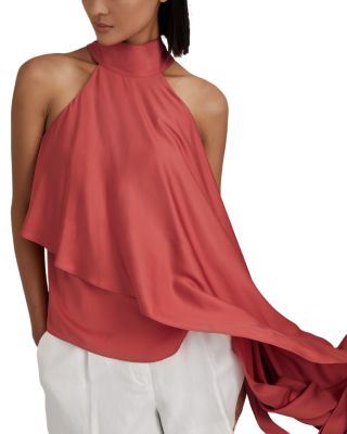 Reiss Elsie Layered Halter Top