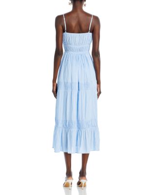 Tiered Sleeveless Midi Dress- Exclusive