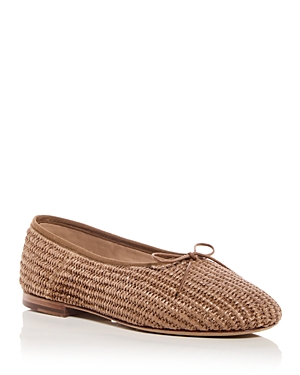 Mansur Gavriel Women's Dream Raffia Ballerina Flats