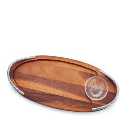 Braid Serving Board with Dish