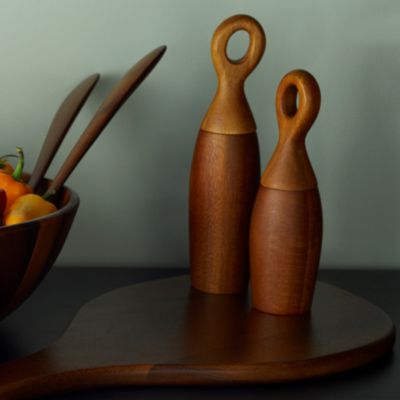 Portables 7.75" Wood Salt and Pepper Mill