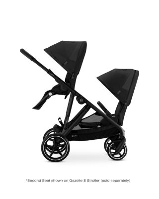 eGazelle/Gazelle S 2 Second Seat – Moon Black with Black Bumper Bar