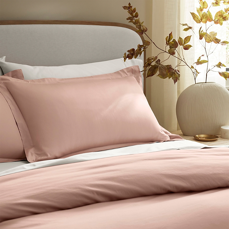 Boll & Branch Signature Organic Cotton Hemmed Sheet Set, Queen In Pink